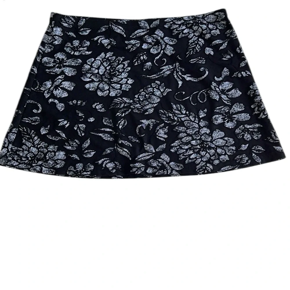 Gottex Vintage Abstract Floral Tankini Swimsuit Size 12 w/Matching Skirt Size L - Picture 4 of 12